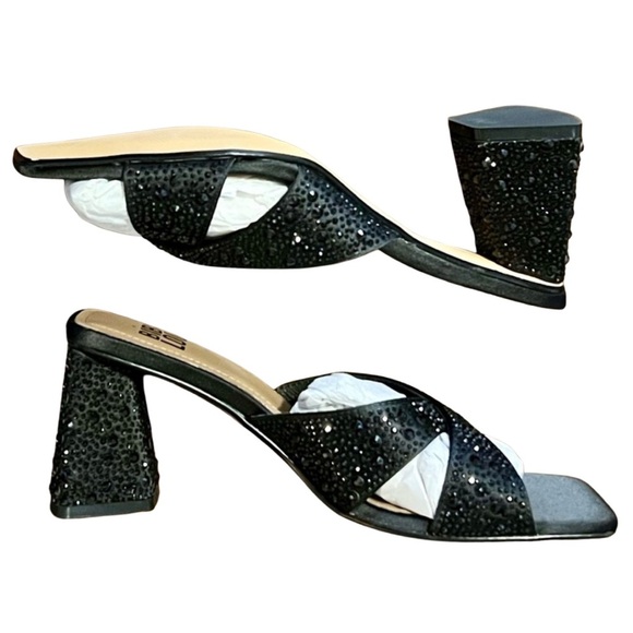 Bibi Lou Black Embellished Sandals - Picture 5 of 8